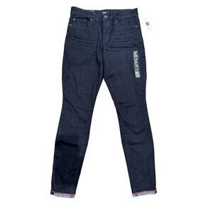 GAP NWT Skinny Legging Jegging Jeans Dark Wash Size 4 / 27R Contrast Cuff